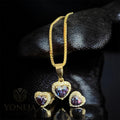 14K Gold "Mosi"Heart Set